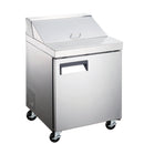 U-Star Refrigerated Salad/Sandwich Prep Table, Single Solid Door, in Stainless Steel