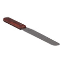 Adcraft wood handle metal spatula with dark wooden grip