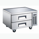 U-Star Chef Base Refrigerator, Two Solid Doors, 9.3 cu ft Capacity, in Stainless Steel