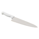 Adcraft wide cook's knife with white handle and long chef blade