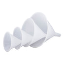 Adcraft Boilable Plastic Funnels 6-1/2" diameter