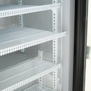 Black Diamond Countertop Display Freezer, Single Glass Door, 1.8 cu ft, in Black