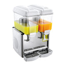 Adcraft Cold Beverage Dispenser, Double Bowl, in Gray (JD-2)