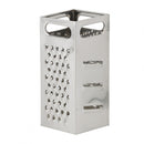 Adcraft 9-inch stainless steel box grater with multiple grating holes