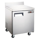 U-Star Worktop Freezer, Single Solid Door, 6.3 cu ft Capacity, in Stainless Steel