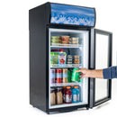 Black Diamond Countertop Display Refrigerator, Single Glass Door, 1.5 cu ft, in Black