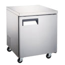 U-Star Undercounter Refrigerator, Single Solid Door, 6.3 cu ft Capacity, in Stainless Steel