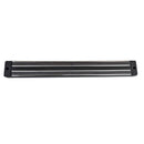 Magnetic bar with two long metal strips in black, rectangular design