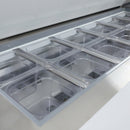 Grista Refrigerated Salad/Sandwich Prep Table, Two Doors, 47", in Stainless Steel