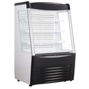 Black Diamond Vertical Air Curtain Merchandiser, 36.2"W, in Stainless Steel/Black