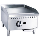 Black Diamond 18" Standard Series Gas Griddle, 1 Burner, in Stainless Steel