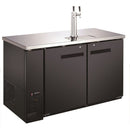 U-Star 1 Double Tap Tower, 59" Beer Dispenser, 19.1 cu ft Capacity, in Black
