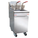 Black Diamond Gas Deep Fryer, Liquid Propane, 70 lb, 150K BTU, in Stainless Steel