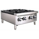 Black Diamond 24" Gas Hot Plate, 4 Burners, in Stainless Steel