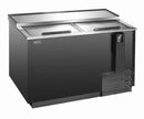 U-Star Bottle Cooler, 65"W, 19 cu ft, 2 Door, in Black