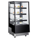 Black Diamond Single Glass Door Display Refrigerator, 12 cu ft, in Black