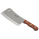 Adcraft heavy duty cleaver with stainless steel blade and wooden handle with rivets