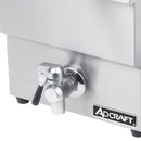 Adcraft Single Tank Deep Fryer with Faucet, 12L, in Stainless Steel (DF-12L)