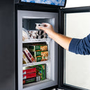 Black Diamond Countertop Display Freezer, Single Glass Door, 1.4 cu ft, in Black