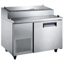 Grista Refrigerated Pizza Prep Table, Single Solid Door, 11 cu ft Capacity, in Stainless Steel