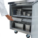 Grista Undercounter Freezer, Single Solid Door, 6.3 cu ft Capacity, in Stainless Steel