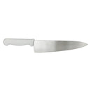 Adcraft wide cook's knife with white handle and pointed chef blade