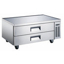 U-Star Chef Base Refrigerator, Two Solid Doors, 10.6 cu ft Capacity, in Stainless Steel