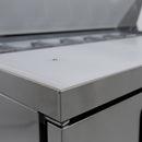Grista Refrigerated Mega Top Salad/Sandwich Prep Table, Two Doors, 47", in Stainless Steel