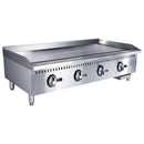 Black Diamond 48" Standard Series Gas Griddle, 4 Burners, in Stainless Steel