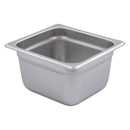 Adcraft Steam Table Pan Six size, 22 gauge, 6-7/8" 6-5/16" x 4" deep