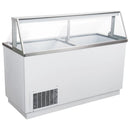 U-Star Ice Cream Dipping Cabinet, 20 Tub. 20.1 cu ft Capacity, in White