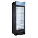 U-Star Merchandiser Refrigerator, Single Swing Glass Door, 13.5 cu ft Capacity, in Black