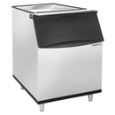 Lunar Ice Storage Bin, 22"W, 470 lb Storage Capacity, in Stainless Steel with Black Trim