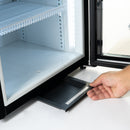 Black Diamond Countertop Display Refrigerator, Single Glass Door, 1.5 cu ft, in Black
