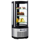Black Diamond Countertop Refrigerated Cake Display, Single Glass Door, 3.53 cu ft, in Stainless Steel