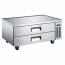 U-Star Chef Base Refrigerator, Two Solid Doors, 12.7 cu ft Capacity, in Stainless Steel