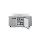 Grista Refrigerated Salad/Sandwich Prep Table, Three Doors, 70", in Stainless Steel