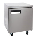 U-Star Undercounter Freezer, Single Solid Door, 6.3 cu ft Capacity, in Stainless Steel