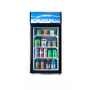 Black Diamond Countertop Display Refrigerator, Single Glass Door, 1.5 cu ft, in Black