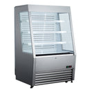 Black Diamond Vertical Air Curtain Merchandiser, 36.2"W, in Stainless Steel