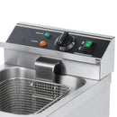 Adcraft Single Tank Deep Fryer with Faucet, 12L, in Stainless Steel (DF-12L)