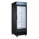 U-Star Merchandiser Refrigerator, Single Swing Glass Door, 12.9 cu ft Capacity, in Black