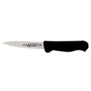Paring knife with black handle and stainless blade, 3-1/4 inch