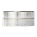 Bottom shelf for HD-48, rectangular chrome wire rack with raised side rails