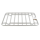 Stainless steel hot dog rack with parallel rods and four support hooks