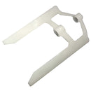 Paddle for JD-1 and JD-2, light gray plastic with handle and mounting opening