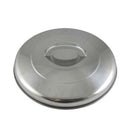 Round metal lid cover with built-in handle
