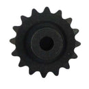 Roller grill sprocket gear, black metal with central mounting hole