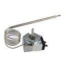 Thermostat regulator with metal probe rod and coiled spring sensor